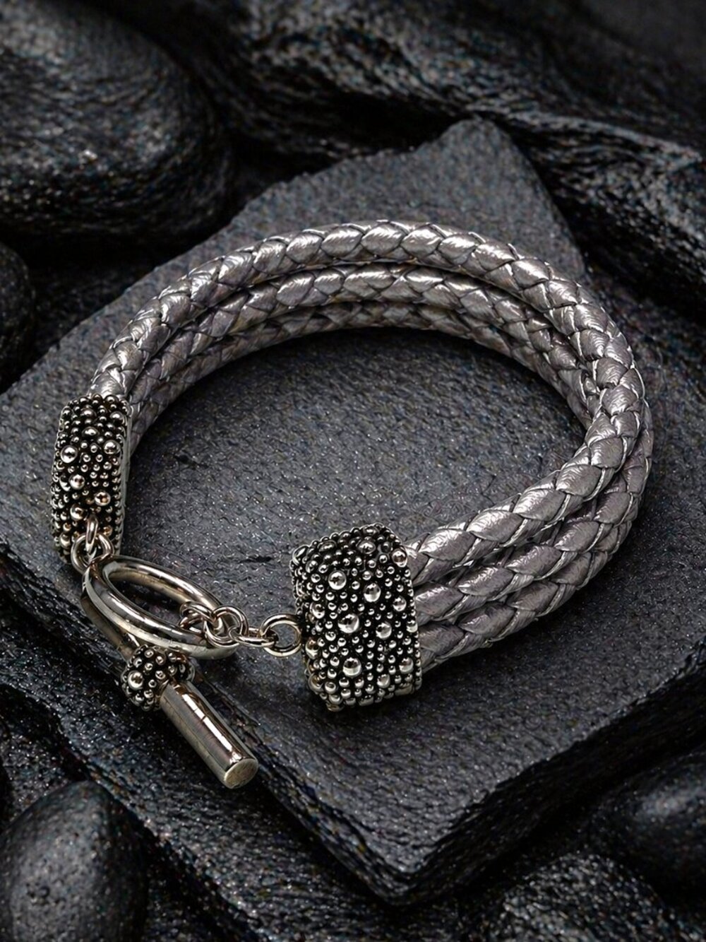 Michael Dawkins Starry Night Leather Cord Bracelet